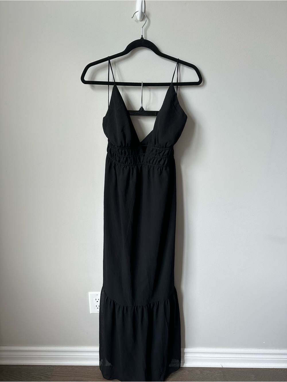 Dynamite Black Spaghetti-Strap Maxi Dress